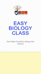 Mobile Screenshot of easybiologyclass.com