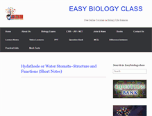 Tablet Screenshot of easybiologyclass.com